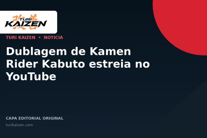 Capa editorial da Turi Kaizen para: Dublagem de Kamen Rider Kabuto estreia no YouTube