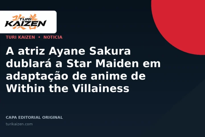 Capa editorial da Turi Kaizen para: A atriz Ayane Sakura dublará a Star Maiden em adaptação de anime de Within the Villainess