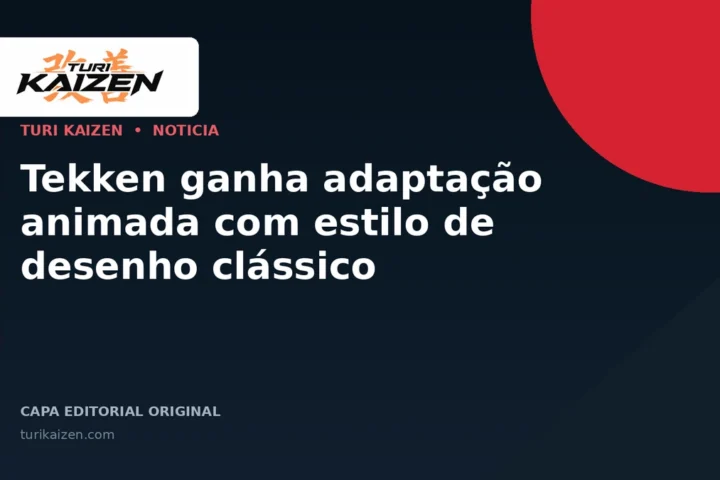 Capa editorial da Turi Kaizen para: Tekken ganha adaptação animada com estilo de desenho clássico