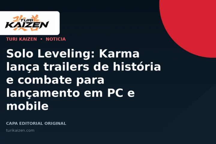 Capa editorial da Turi Kaizen para: Solo Leveling: Karma lança trailers de história e combate para lançamento em PC e mobile