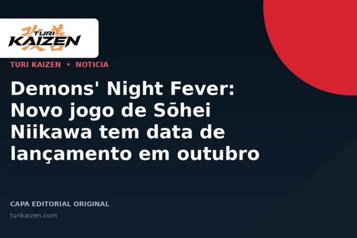 Capa editorial da Turi Kaizen para: Demons' Night Fever: Novo jogo de Sōhei Niikawa tem data de lançamento em outubro