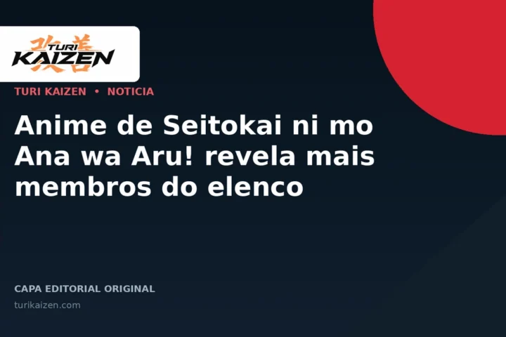 Capa editorial da Turi Kaizen para: Anime de Seitokai ni mo Ana wa Aru! revela mais membros do elenco