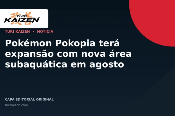 Capa editorial da Turi Kaizen para: Pokémon Pokopia terá expansão com nova área subaquática em agosto