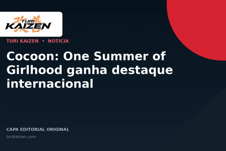 Capa editorial da Turi Kaizen para: Cocoon: One Summer of Girlhood ganha destaque internacional