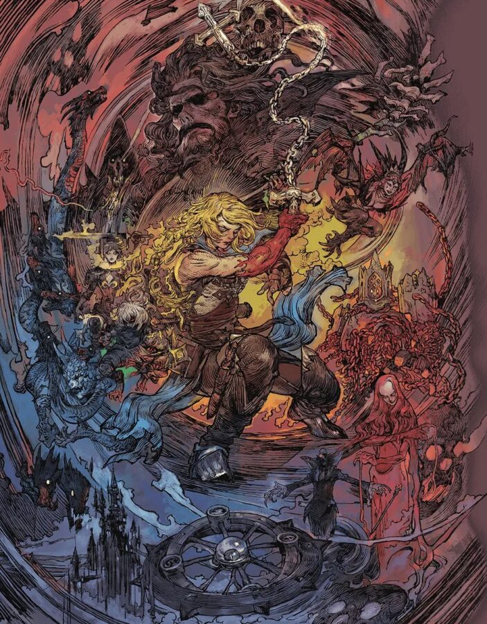 Arte oficial de Castlevania: Belmont's Curse com Rose Belmont