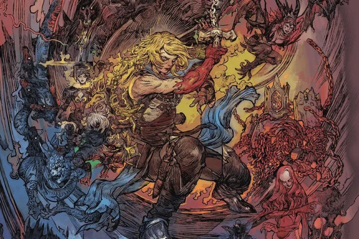Arte oficial de Castlevania: Belmont's Curse com Rose Belmont