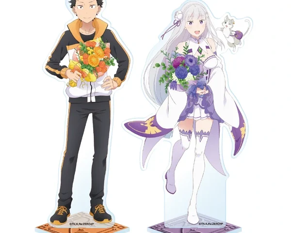 Imagem de divulgação relacionada a Exposição de Re:Zero divulga produtos dos 10 anos do anime