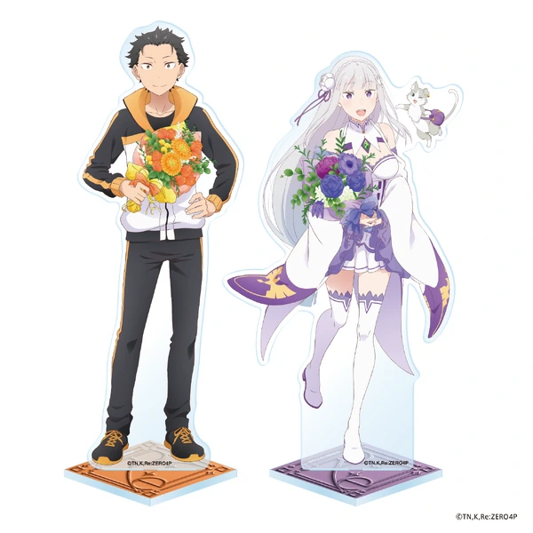 Imagem de divulgação relacionada a Exposição de Re:Zero divulga produtos dos 10 anos do anime