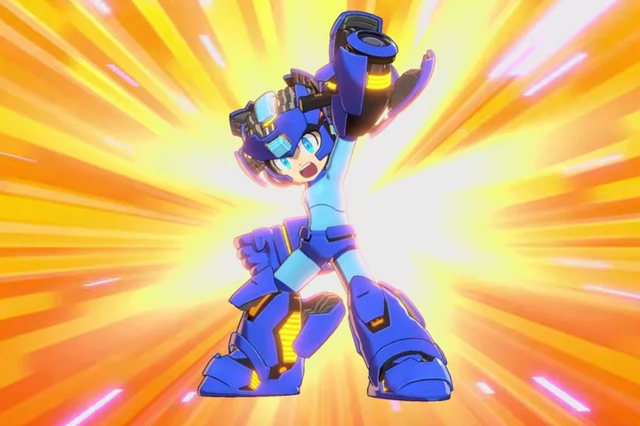 Imagem de divulgação relacionada a Mega Man: Dual Override revela Twinkle Girl e sistema de chips em trailer
