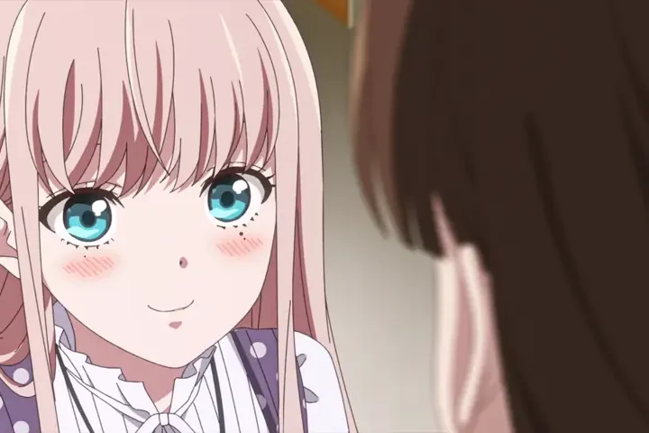Personagem em cena de Young Ladies Don’t Play Fighting Games.