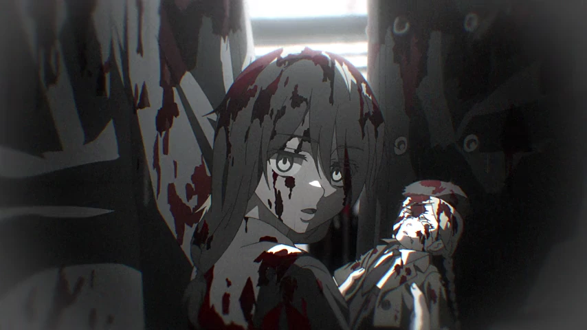 Personagem em cena de Saga of Tanya the Evil II.