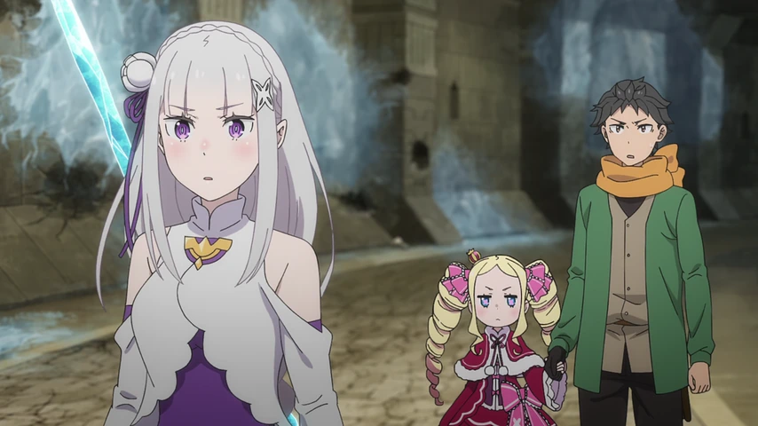 Personagem em cena de Re:ZERO - 4ª temporada.