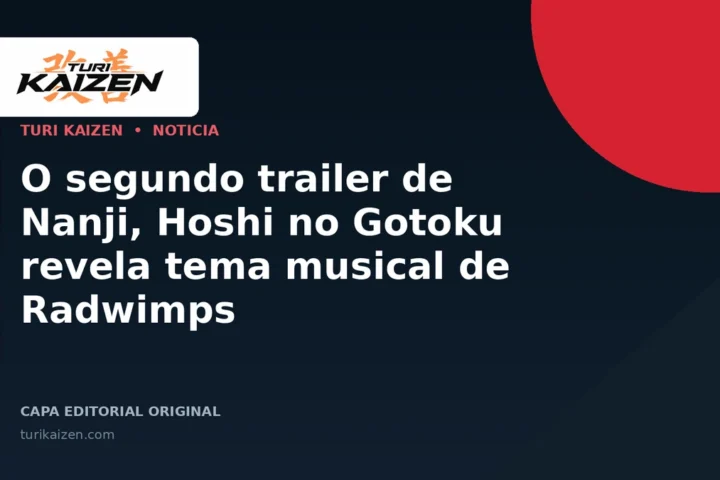 Capa editorial da Turi Kaizen para: O segundo trailer de Nanji, Hoshi no Gotoku revela tema musical de Radwimps