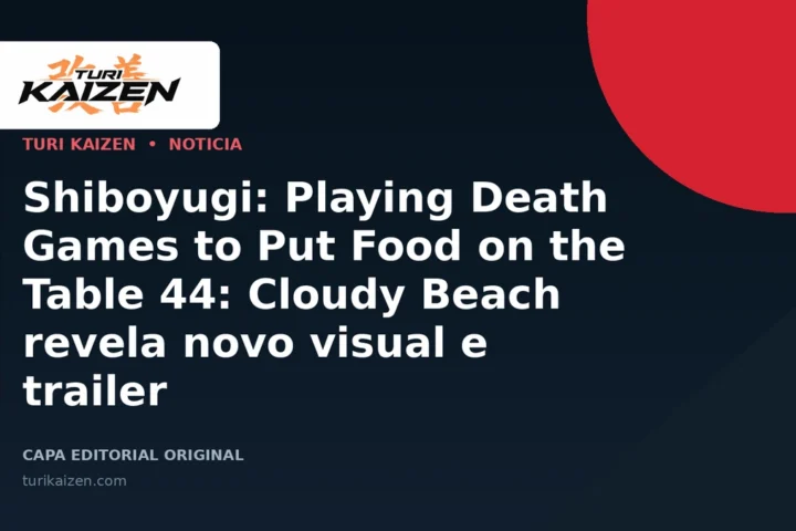 Capa editorial da Turi Kaizen para: Shiboyugi: Playing Death Games to Put Food on the Table 44: Cloudy Beach revela novo visual e trailer