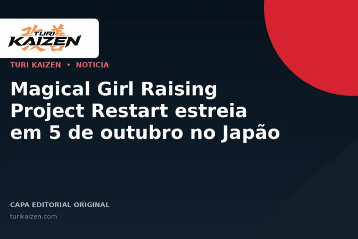 Capa editorial da Turi Kaizen para: Magical Girl Raising Project Restart estreia em 5 de outubro no Japão
