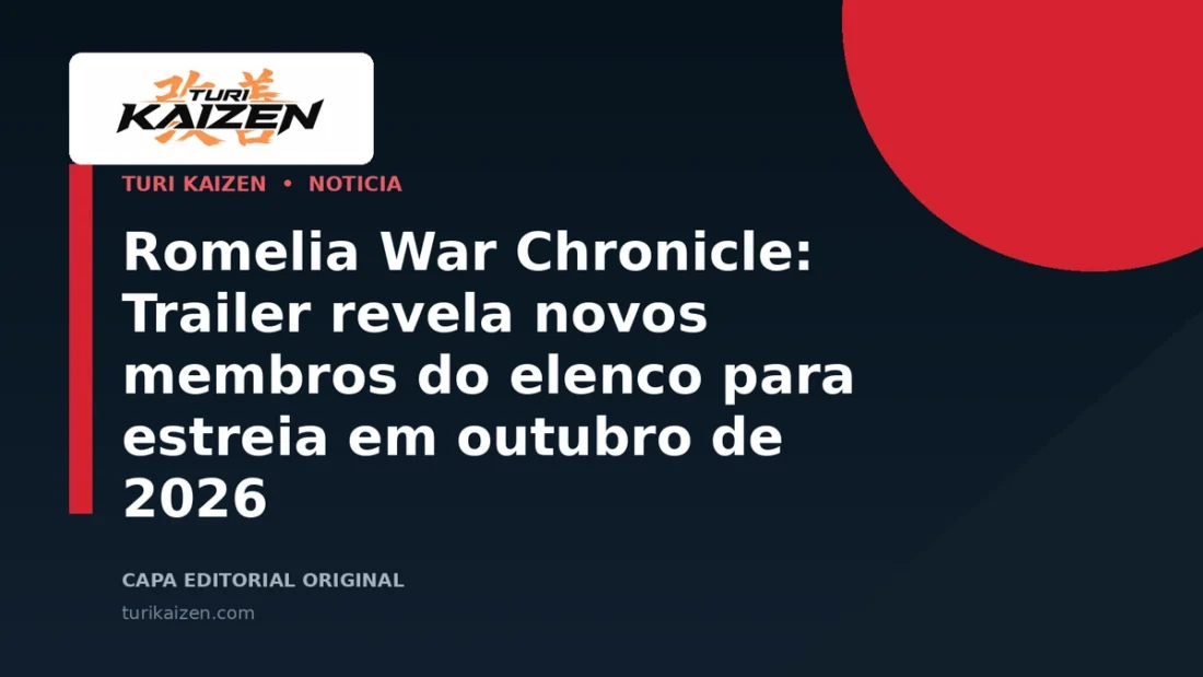 Capa editorial da Turi Kaizen para: Romelia War Chronicle: Trailer revela novos membros do elenco para estreia em outubro de 2026