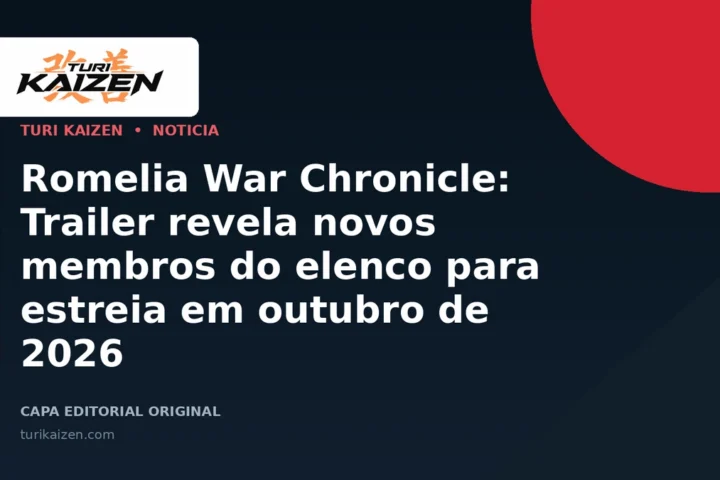 Capa editorial da Turi Kaizen para: Romelia War Chronicle: Trailer revela novos membros do elenco para estreia em outubro de 2026