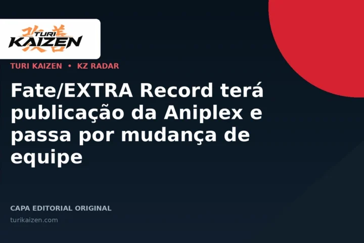 Capa editorial da Turi Kaizen para: Fate/EXTRA Record terá publicação da Aniplex e passa por mudança de equipe