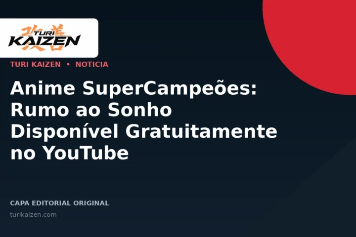 Capa editorial da Turi Kaizen para: Anime SuperCampeões: Rumo ao Sonho Disponível Gratuitamente no YouTube