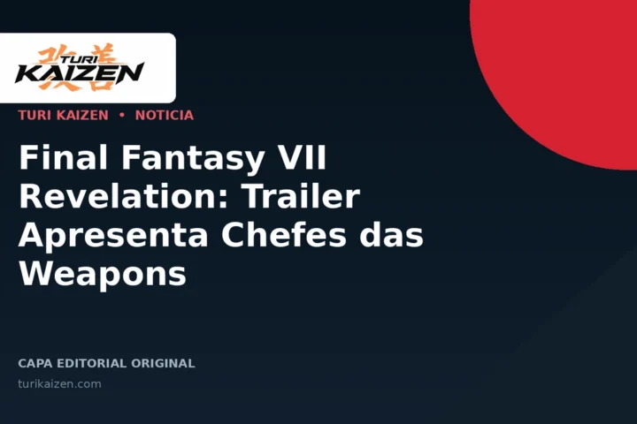 Capa editorial da Turi Kaizen para: Final Fantasy VII Revelation: Trailer Apresenta Chefes das Weapons