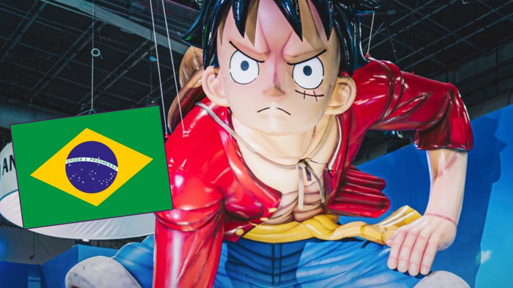 Imagem de divulgação relacionada a One Piece levará versões gigantes de Luffy à CCXP26