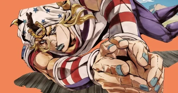 Imagem de divulgação relacionada a Kroi assina SPIN, abertura de Steel Ball Run: JoJo's Bizarre Adventure