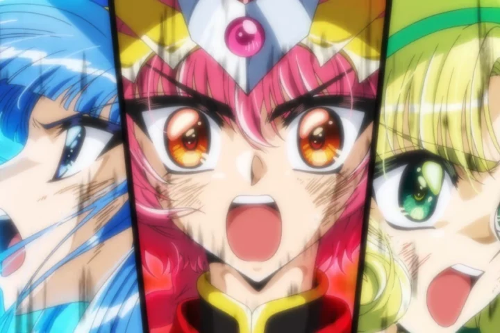 Imagem de divulgação relacionada a Magic Knight Rayearth revela músicas e novas vozes em segundo trailer
