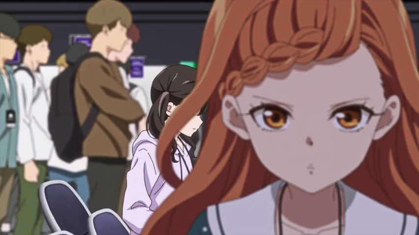 Personagem em cena de Young Ladies Don’t Play Fighting Games.