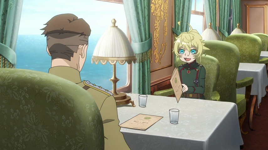 Personagem em cena de Saga of Tanya the Evil II.