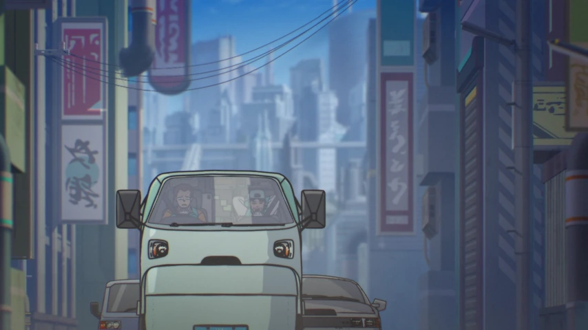 Personagem em cena de THE GHOST IN THE SHELL.