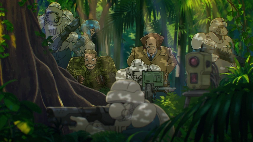 Personagem em cena de THE GHOST IN THE SHELL.