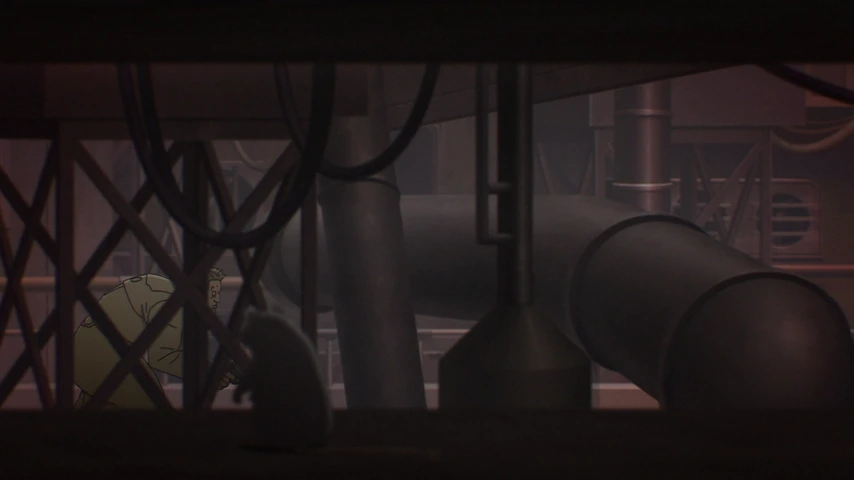 Personagem em cena de THE GHOST IN THE SHELL.