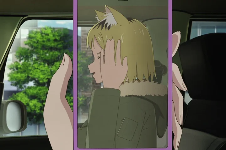 Personagem em cena de Chainsmoker Cat.