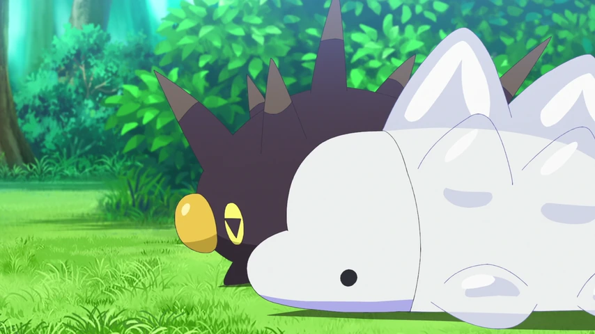 Personagem em cena de Pokémon Horizons.