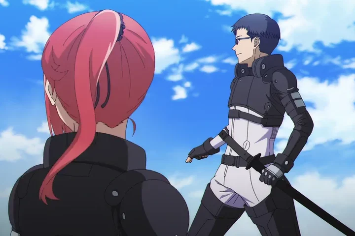 Personagem em cena de Black Torch.