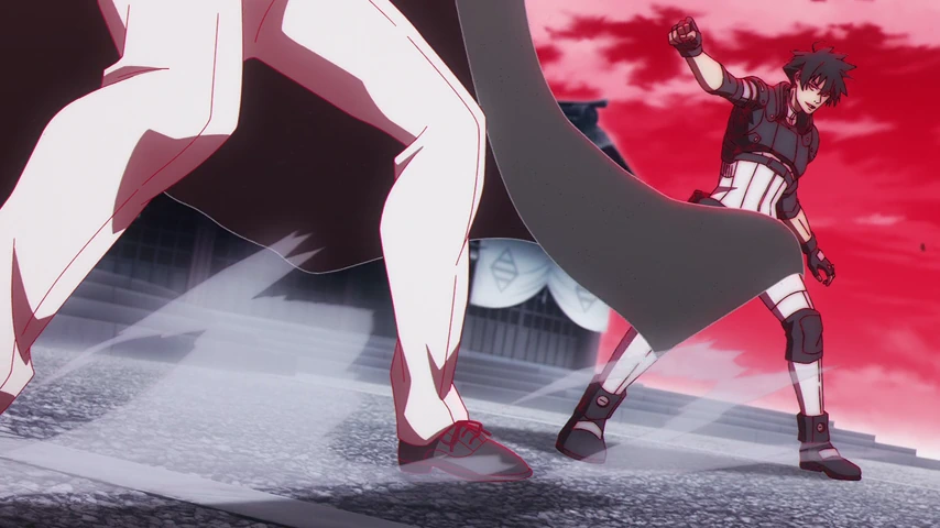 Personagem em cena de Black Torch.