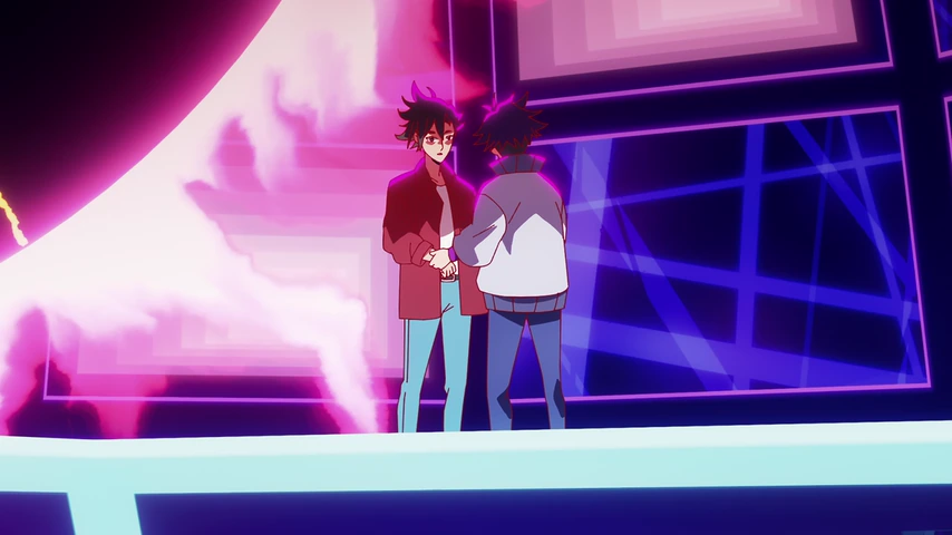 Personagem em cena de DIGIMON BEATBREAK.