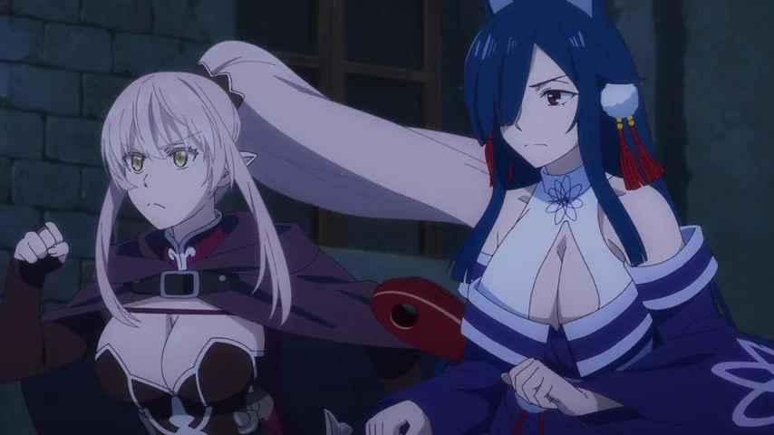 Personagem em cena de Skeleton Knight in Another World - 2ª temporada.