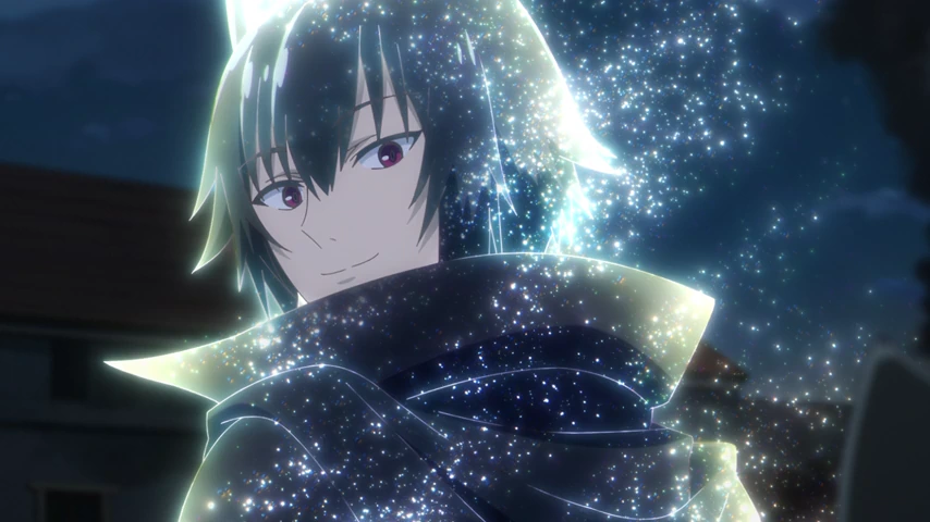 Personagem em cena de Skeleton Knight in Another World - 2ª temporada.
