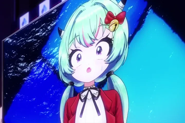 Personagem em cena de Young Ladies Don’t Play Fighting Games.
