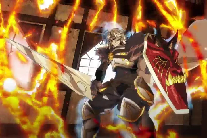 Personagem em cena de The Exiled Heavy Knight.