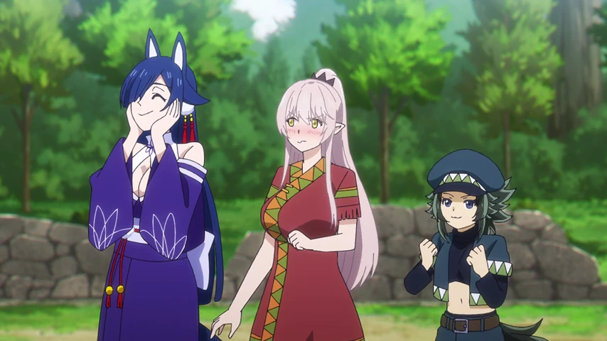 Personagem em cena de Skeleton Knight in Another World - 2ª temporada.