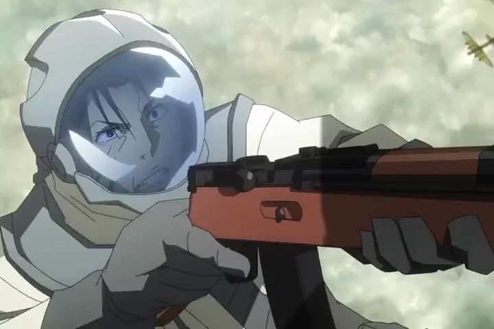 Personagem em cena de Saga of Tanya the Evil II.