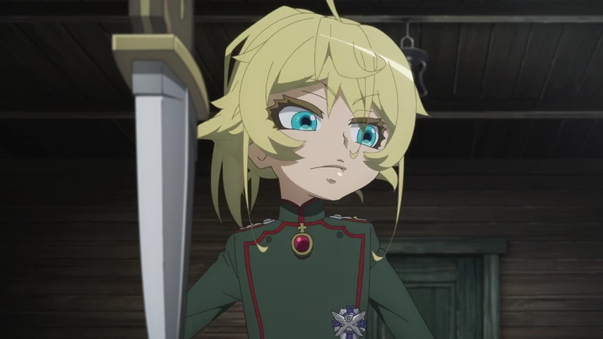 Personagem em cena de Saga of Tanya the Evil II.