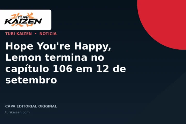 Capa editorial da Turi Kaizen para: Hope You're Happy, Lemon termina no capítulo 106 em 12 de setembro