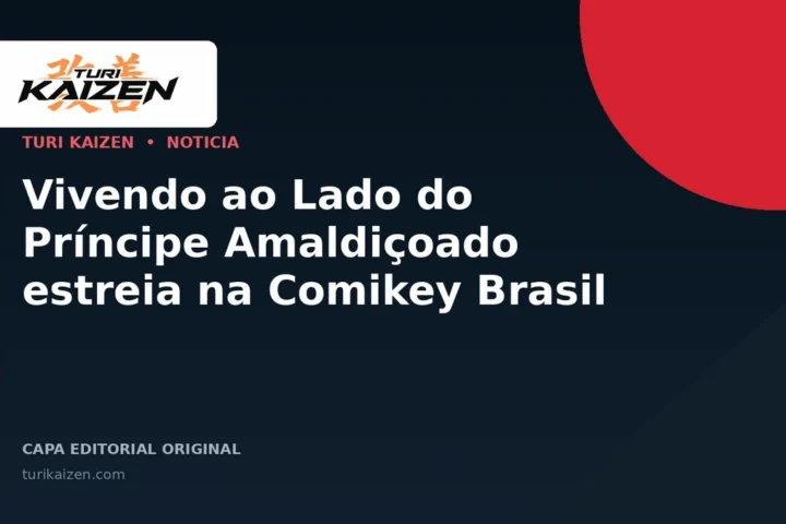 Capa editorial da Turi Kaizen para: Vivendo ao Lado do Príncipe Amaldiçoado estreia na Comikey Brasil