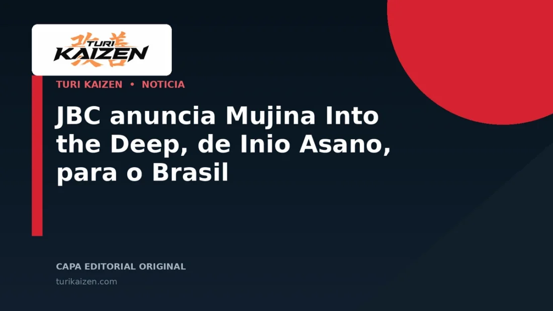 Capa editorial da Turi Kaizen para: JBC anuncia Mujina Into the Deep, de Inio Asano, para o Brasil
