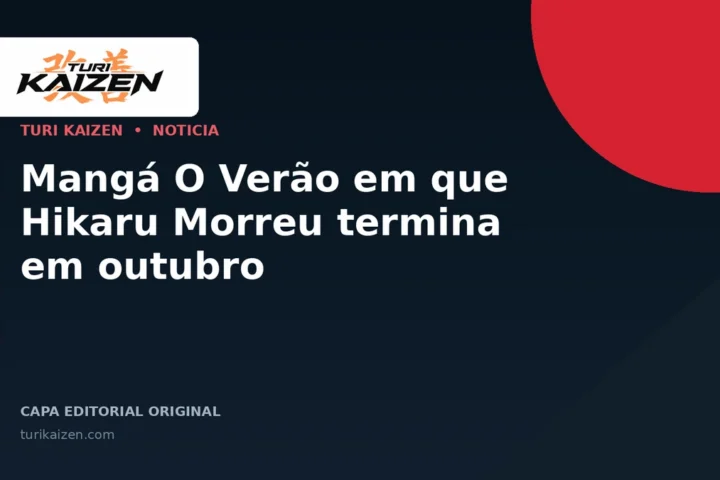 Capa editorial da Turi Kaizen para: Mangá O Verão em que Hikaru Morreu termina em outubro