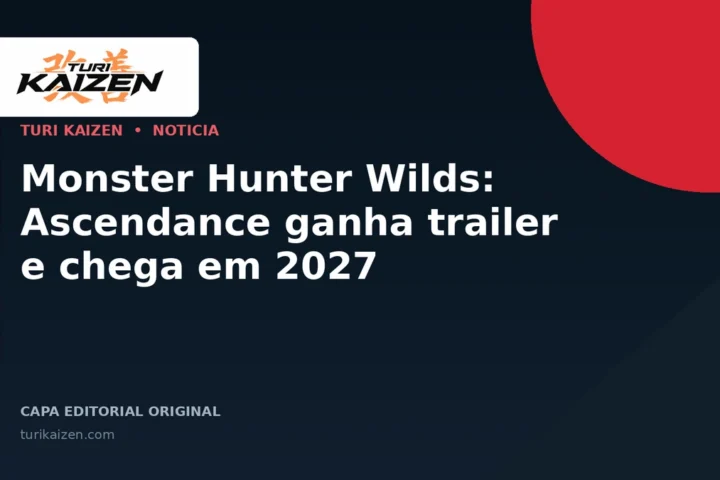 Capa editorial da Turi Kaizen para: Monster Hunter Wilds: Ascendance ganha trailer e chega em 2027