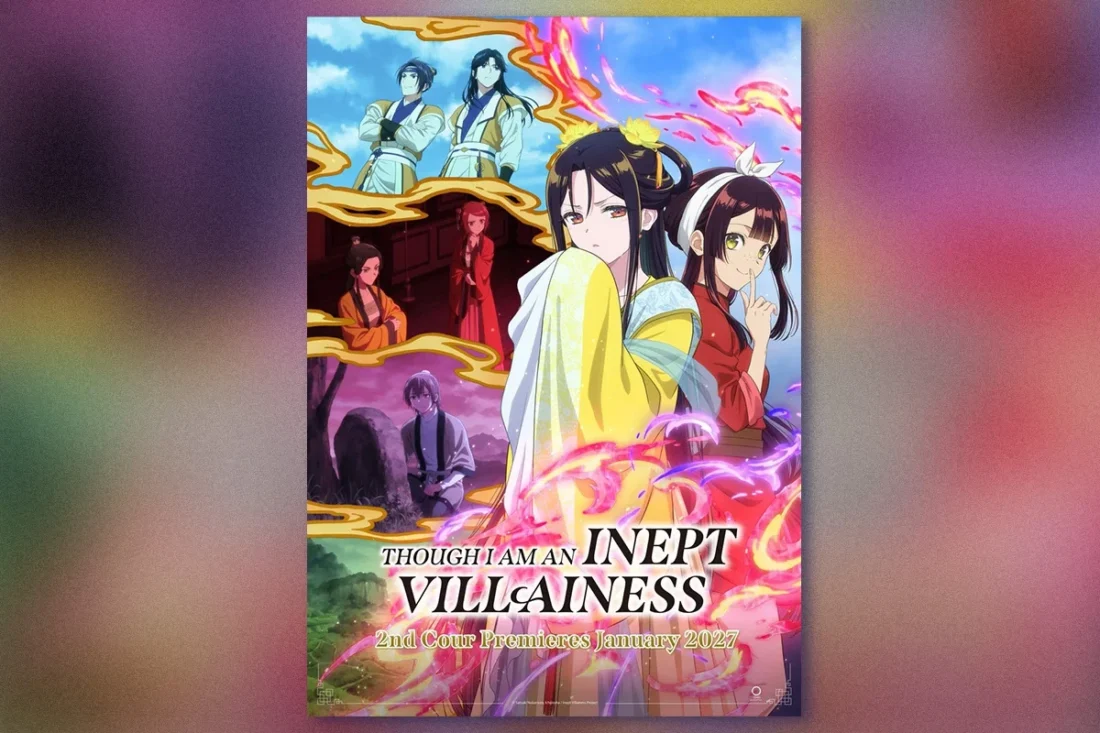 Reirin e Keigetsu na arte oficial do segundo cour de Though I Am an Inept Villainess
